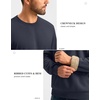 G Gradual Sherpa Lined Sweatshirts for Men Fleece Pullover(Navy)