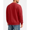 G Gradual Sherpa Lined Sweatshirts for Men Fleece Pullover(Red)