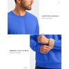 G Gradual Sherpa Lined Sweatshirts for Men Fleece Pullover(Victoria Blue)