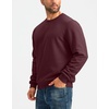 G Gradual Sherpa Lined Sweatshirts for Men Fleece Pullover(Wine)