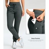 G Gradual Women’s 28″/30″/32″ Fleece Lined Pants Winter Thermal Joggers(Dark Grey)