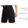 G Gradual Women’s 9″ Bermuda Long Shorts with Zipper Pockets(Black)