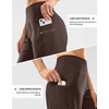 G Gradual Women’s 9″ Bermuda Long Shorts with Zipper Pockets(Brown)