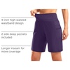 G Gradual Women’s 9″ Bermuda Long Shorts with Zipper Pockets(Dark Purple)