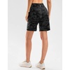 G Gradual Women’s 9″ Bermuda Long Shorts with Zipper Pockets(Grey Camo)