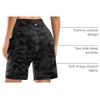 G Gradual Women’s 9″ Bermuda Long Shorts with Zipper Pockets(Grey Camo)