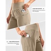 G Gradual Women’s 9″ Bermuda Long Shorts with Zipper Pockets(Khaki)