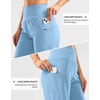 G Gradual Women’s 9″ Bermuda Long Shorts with Zipper Pockets(Light Blue)