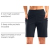 G Gradual Women’s 9″ Bermuda Long Shorts with Zipper Pockets(Navy)
