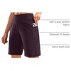 G Gradual Women’s 9″ Bermuda Long Shorts with Zipper Pockets(Wine)