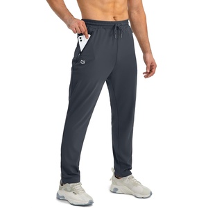 G Gradual Men’s Sweatpants with 3 Zipper Pockets Tapered Joggers for Men(Grey)