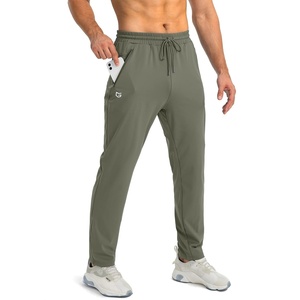G Gradual Men’s Sweatpants with 3 Zipper Pockets Tapered Joggers for Men(Sage Green)