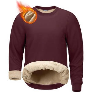 G Gradual Sherpa Lined Sweatshirts for Men Fleece Pullover(Wine)