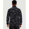 G Gradual Mens Quarter Zip Pullover Fleece with Zipper Pockets(Black Camo)