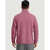 G Gradual Mens Quarter Zip Pullover Fleece with Zipper Pockets(Heather Rust Red)