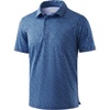 G Gradual Men’s Golf Shirt Short Sleeve Print Polo Shirts for Men(Blue_floral)